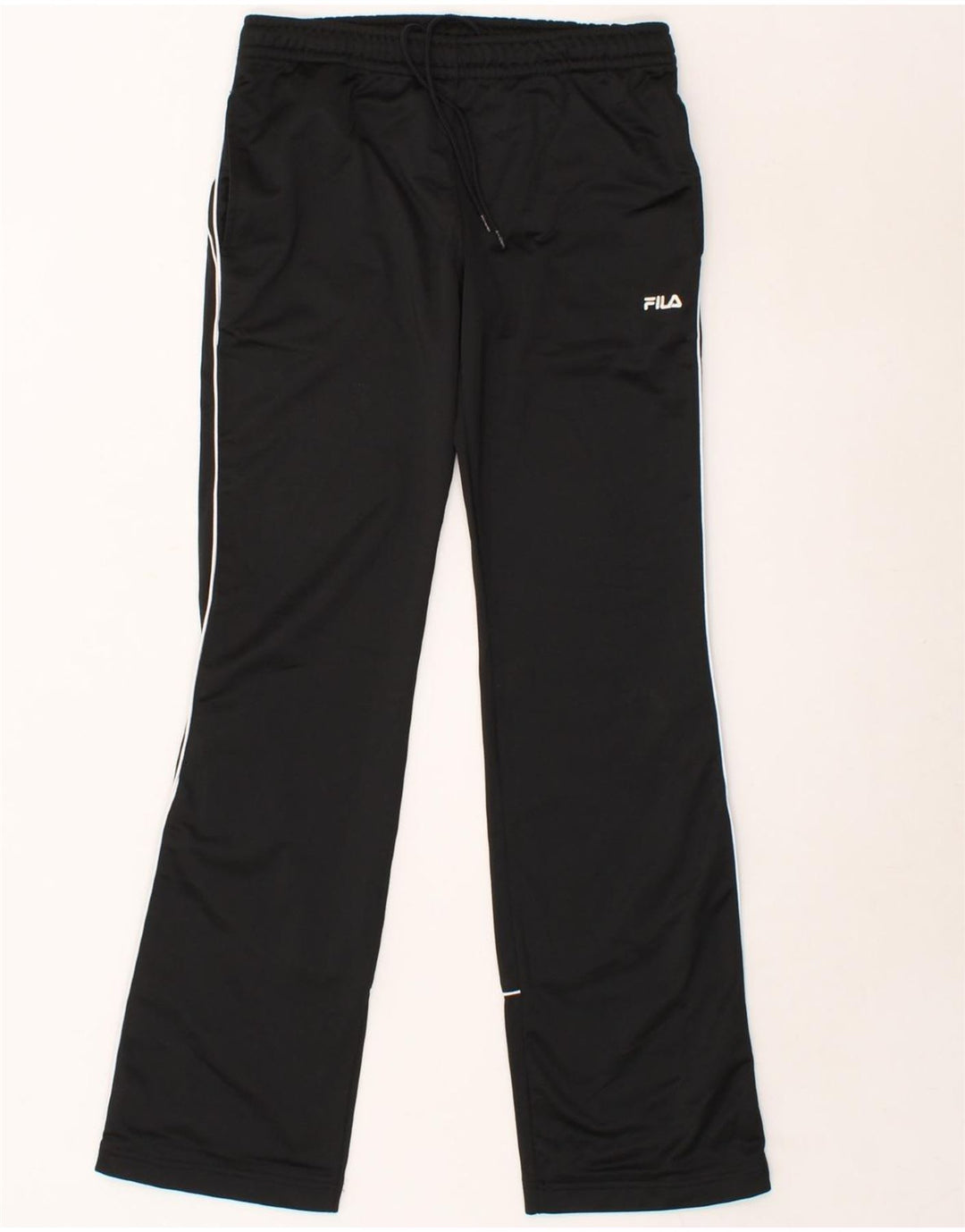 FILA Womens Tracksuit Trousers UK 12 Medium Black Vintage Fila and Second-Hand Fila from Messina Hembry 