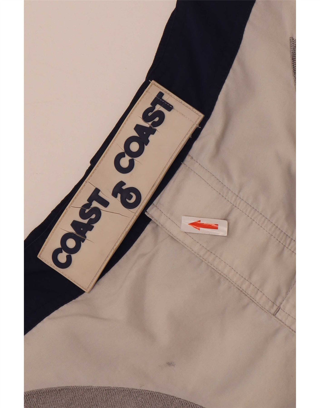 Coast Herren-Badeshorts mit Grafik, Größe S, Marineblau, Colourblock-Polyamid