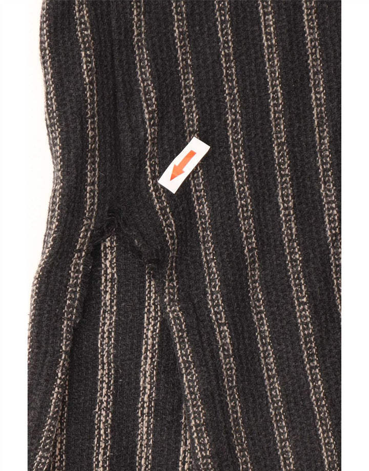 Tipo' S Herren-Hemd mit durchgehendem Reißverschluss, XL, grau gestreift, Baumwolle