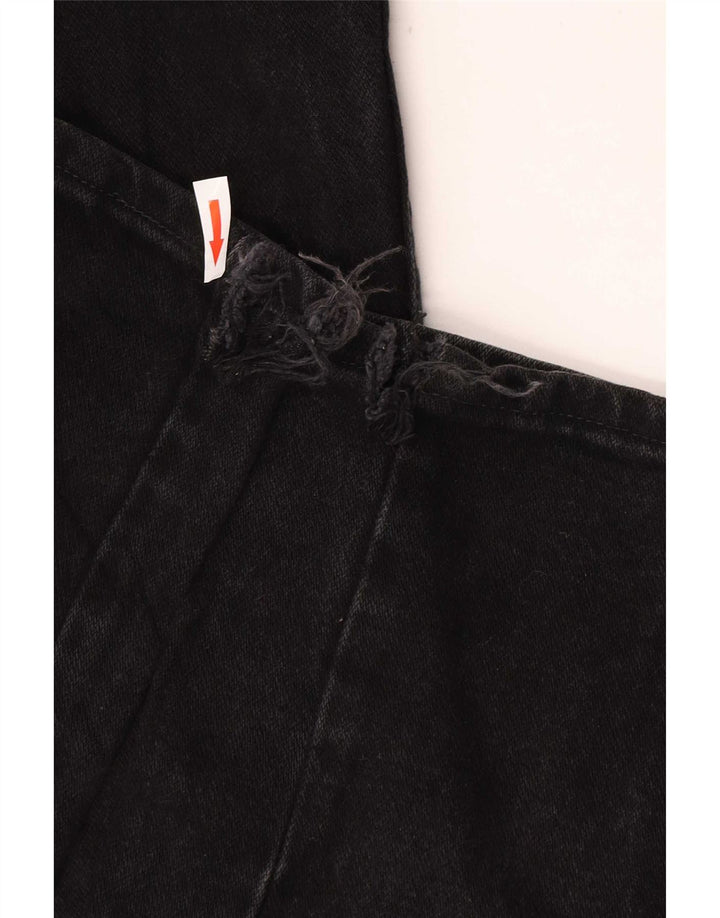 Wrangler Damen Straight Jeans W31 L34 Schwarze Baumwolle