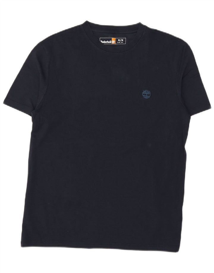 TIMBERLAND Slim Fit T-Shirt-Oberteil für Herren aus mittelblauer Baumwolle