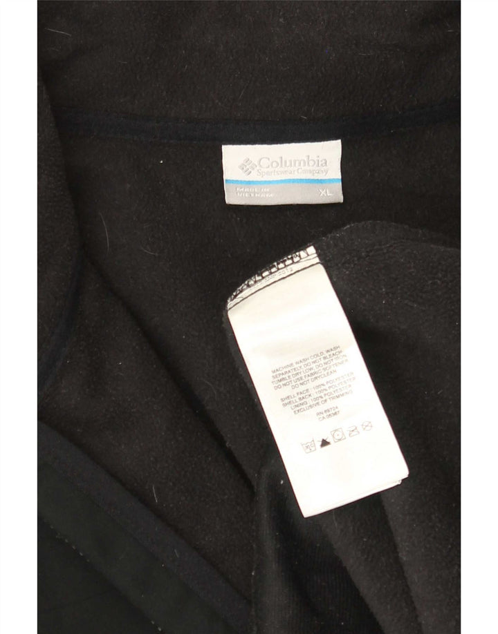 Columbia Herren-Trainingsanzug-Top-Jacke XL, schwarzes Polyester