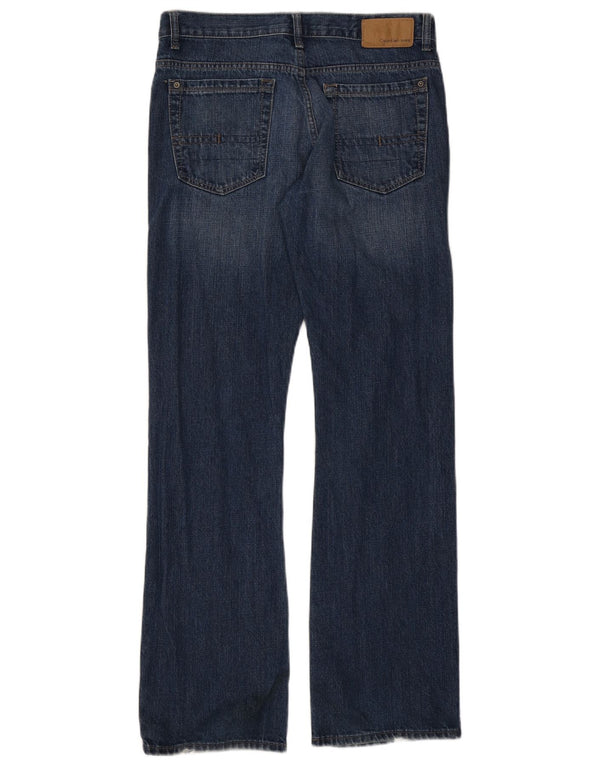 Calvin Klein Herren Bootcut Jeans W31 L32 Blaue Baumwolle