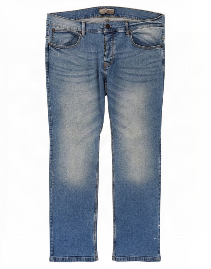 French Connection Slim-Jeans für Herren, W38, L32, blaue Baumwolle