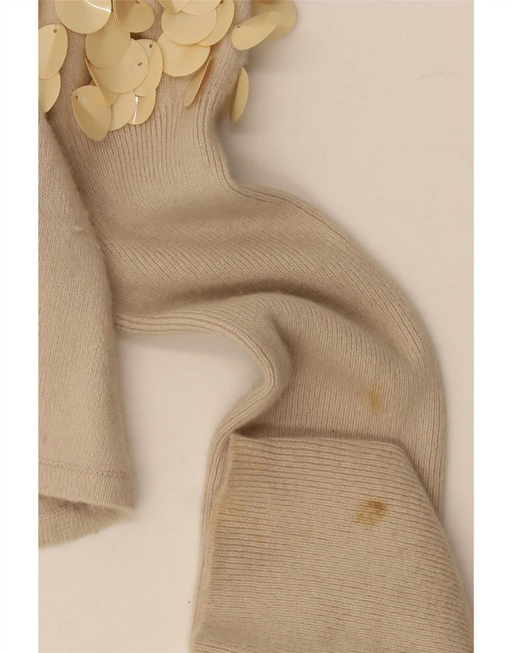 Reiss Damen Boleropullover UK 14 Mittelbeige Viskose