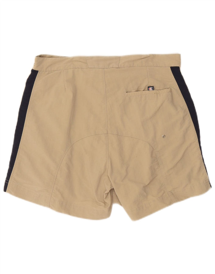 Champion Herren-Badeshorts, groß, beige gestreift