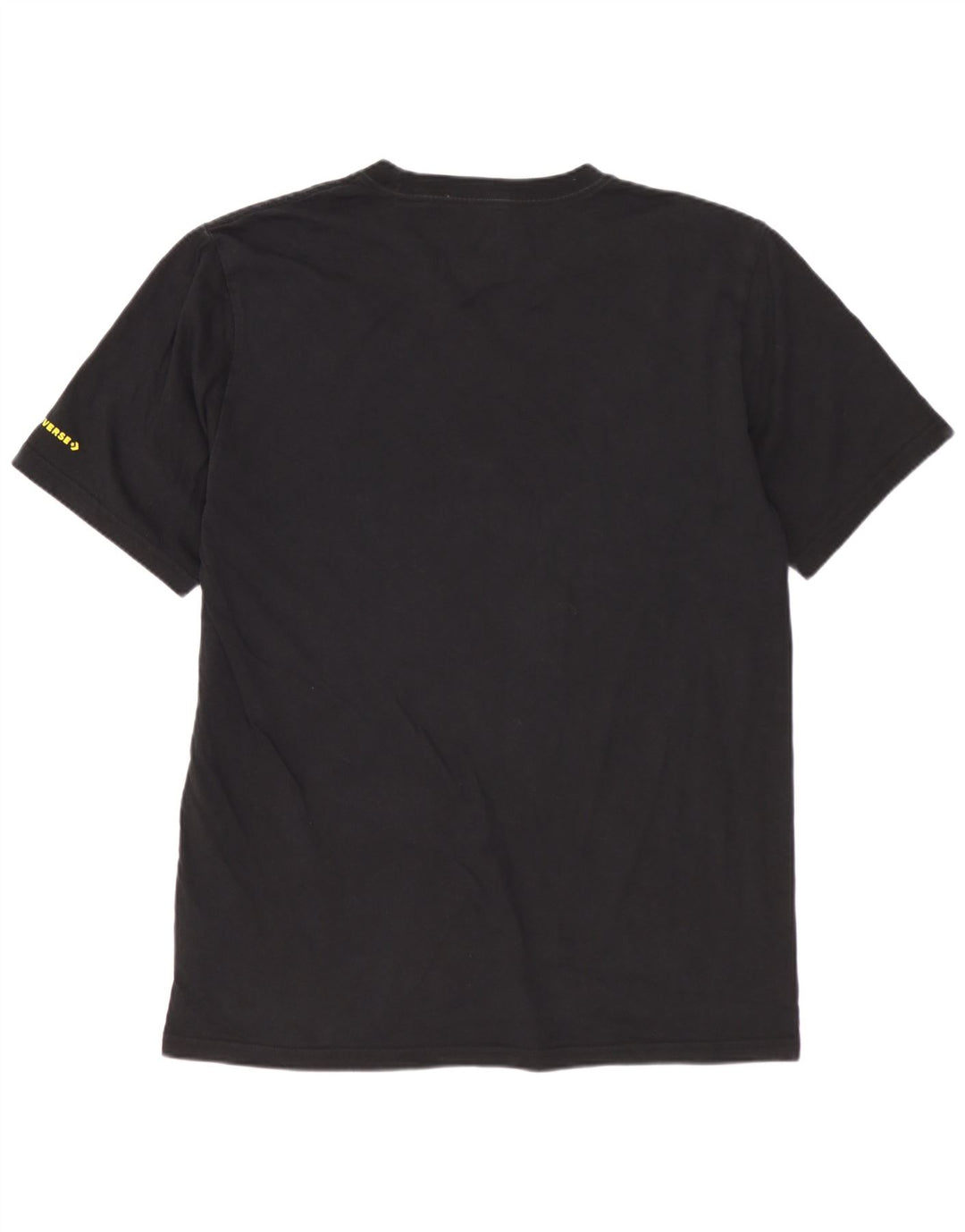 CONVERSE Herren Grafik-T-Shirt-Oberteil aus mittelschwarzer, geblümter Baumwolle