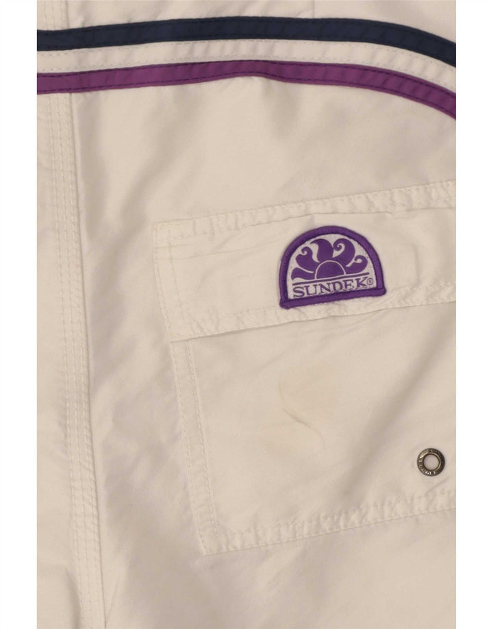 Sundek Herren-Badeshorts, groß, aus weißem Polyester