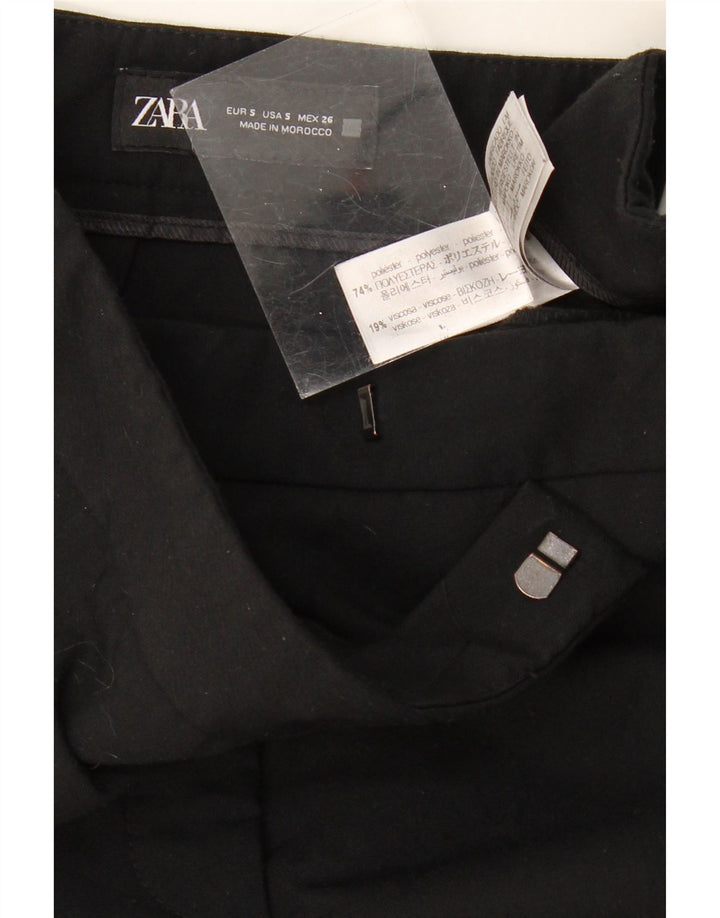 Gerade Anzughose für Damen von ZARA, Größe S, W27, L33, Schwarz, Polyester