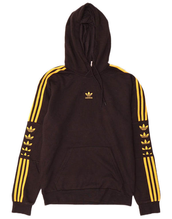 Adidas Herren Graphic Hoodie Pullover Small Schwarz Baumwolle