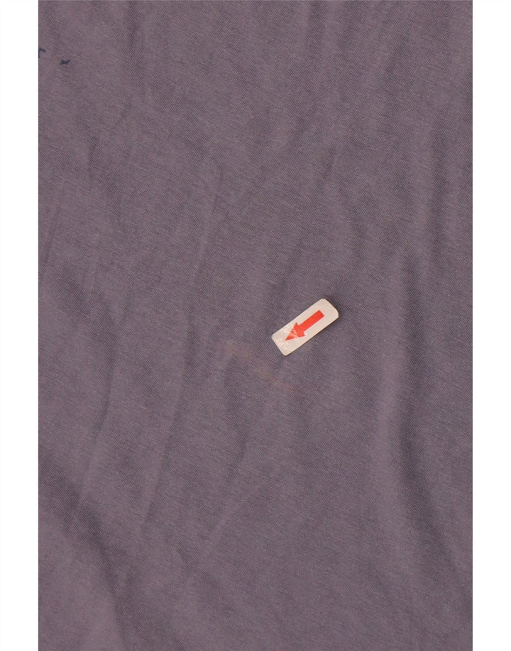 Marlboro Classics Damen Grafik-Top Langarm UK 18 XL Marineblau