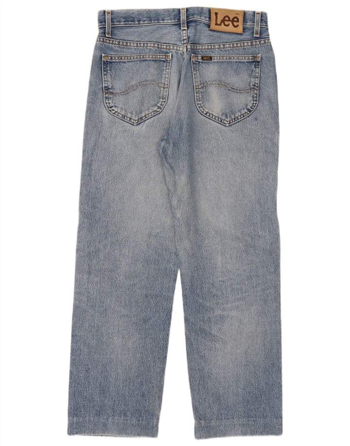 Lee Damen Chicago Straight Jeans W32 L29 Blaue Baumwolle