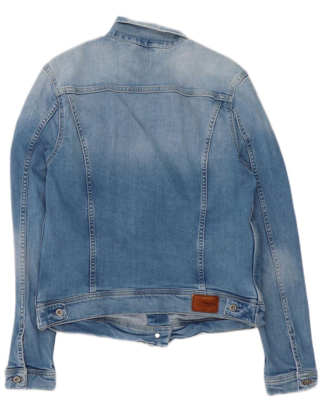 PEPE Jeans Damen Jeansjacke UK 14 Große blaue Baumwolle
