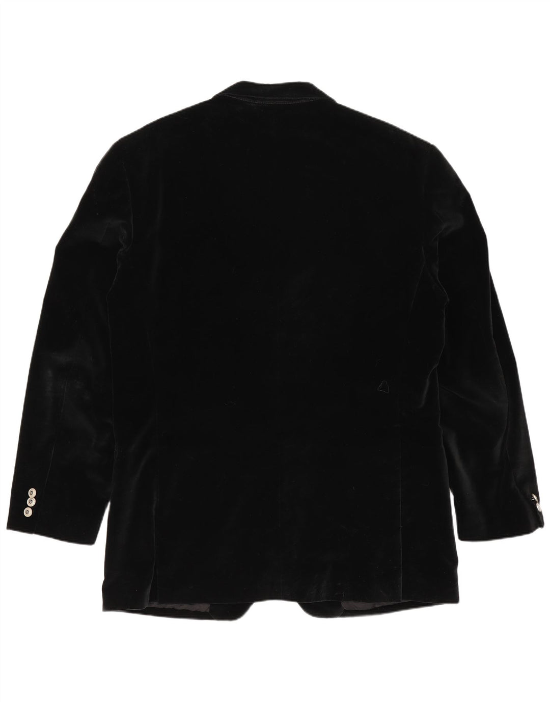 Versace Herren-Blazer aus Samt mit 4 Knöpfen, IT 52 XL, schwarze Baumwolle