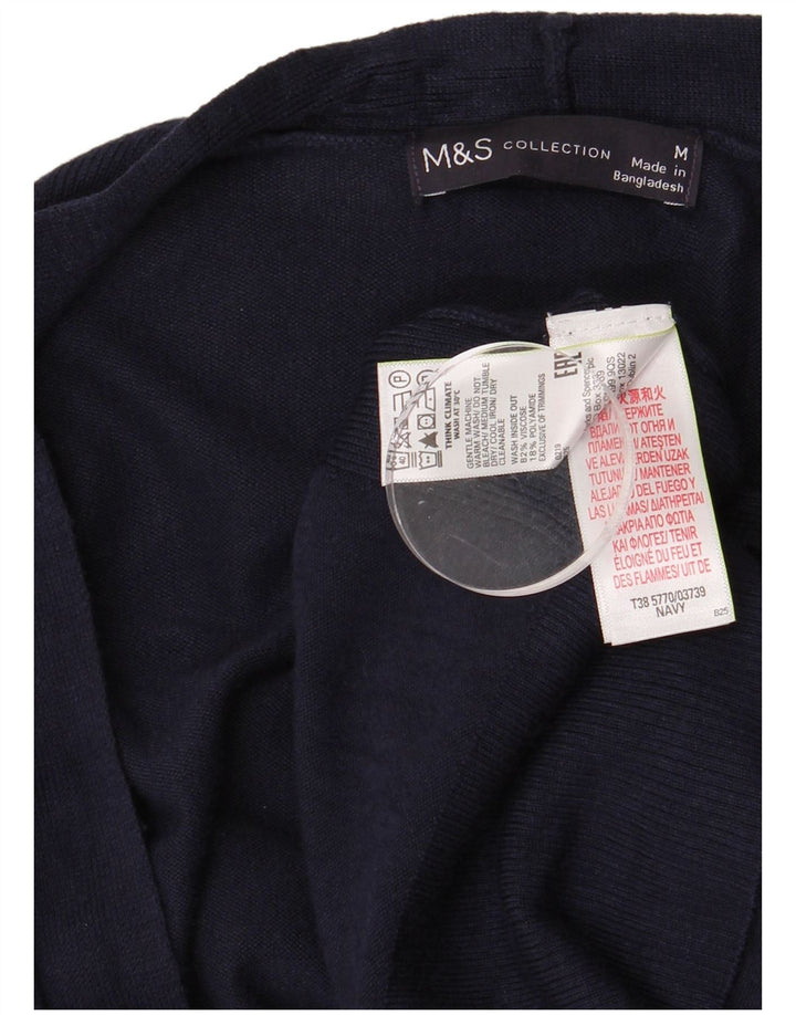 Marks & Spencer Damen Longline-Cardigan-Pullover UK 14 Medium Navy Blue