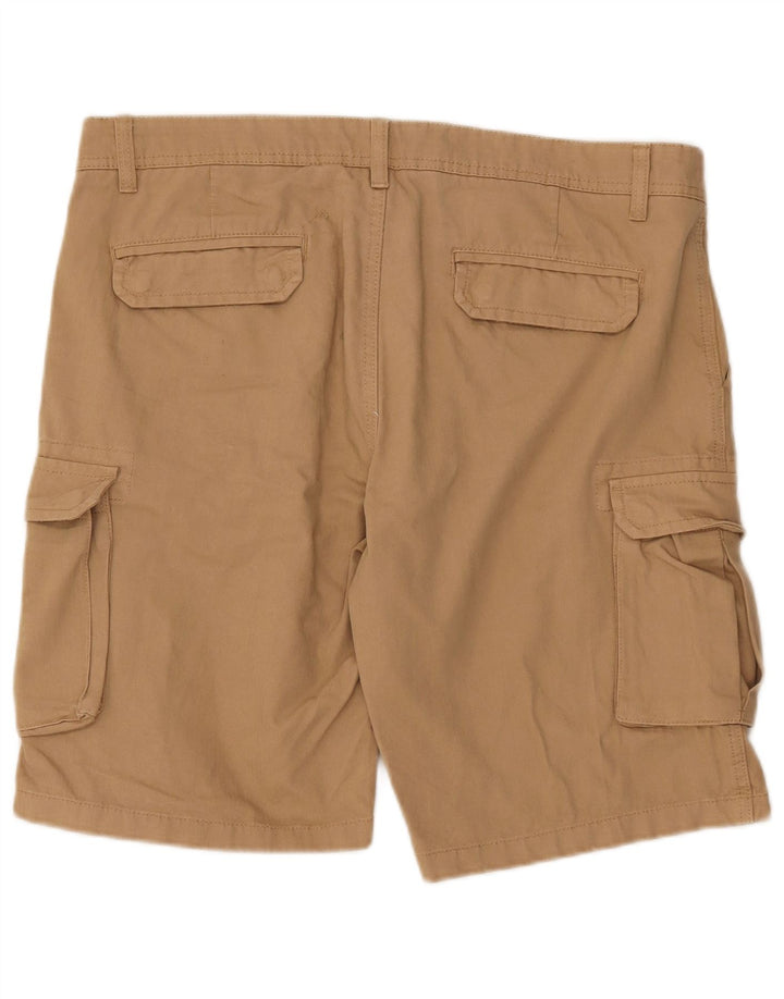 VINTAGE Mens Cargo Shorts W36 Large  Brown Cotton