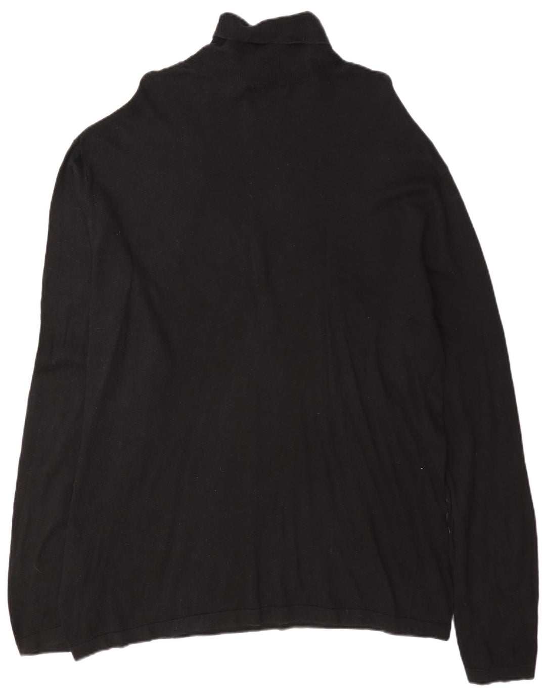 Nautica Herren-Pullover mit Rollkragen, 2XL, schwarze Baumwolle