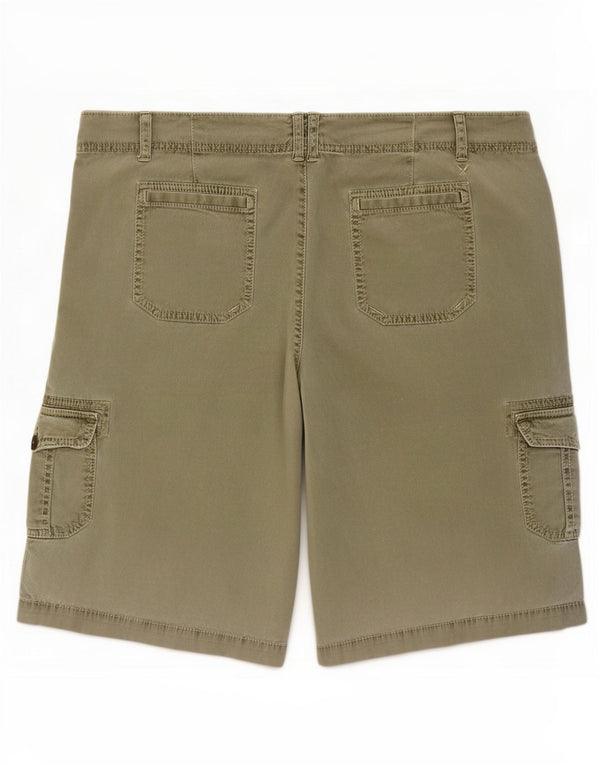 American Eagle Outfitters Damen Stretch-Cargoshorts W38 XL Khaki Baumwolle
