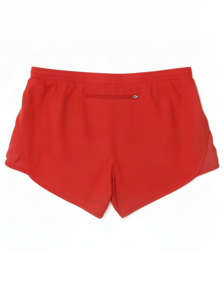 Nike Damen Sportshorts UK 14 Mittelrotes Polyester
