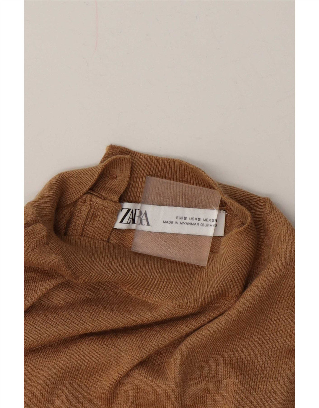 Rollkragenpullover von Zara für Damen, Gr. 10, Größe S, Beige