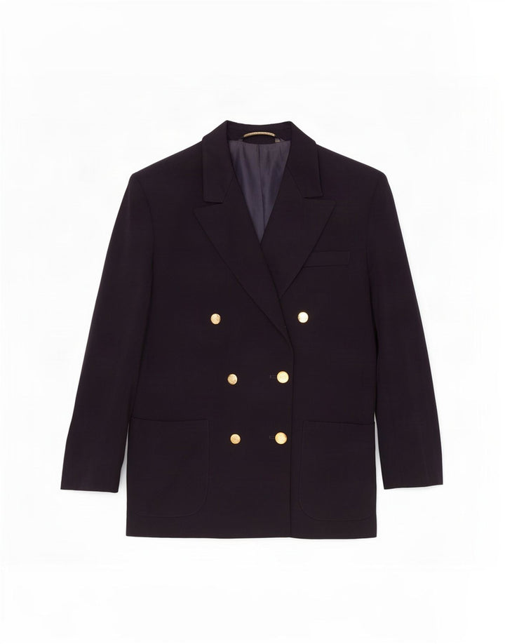 Marks & Spencer Zweireihiger Blazer für Damen, Gr. 40, Marineblau