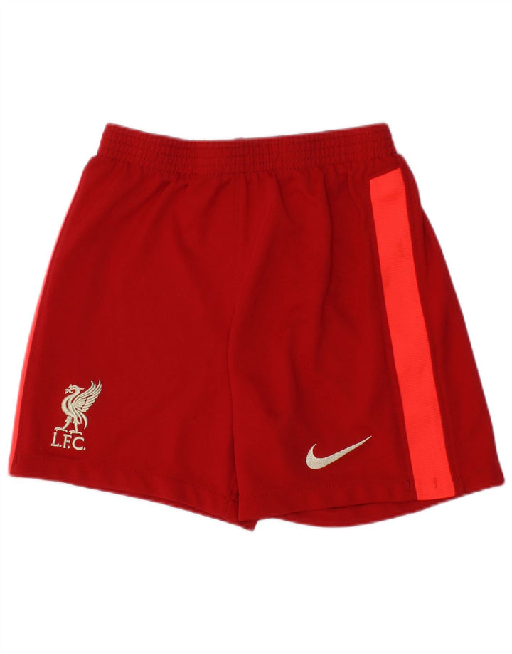 Nike Liverpool Sportshorts für Jungen, 7–8 Jahre, Mittelrotes Farbblock-Polyester