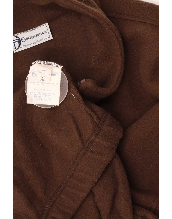 Sergio Tacchini Herren Fleecejacke UK 42 XL Braun Polyester