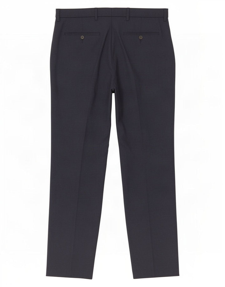 Marks & Spencer Herren-Anzughose, normal, W34, L30, Marineblau, Polyester