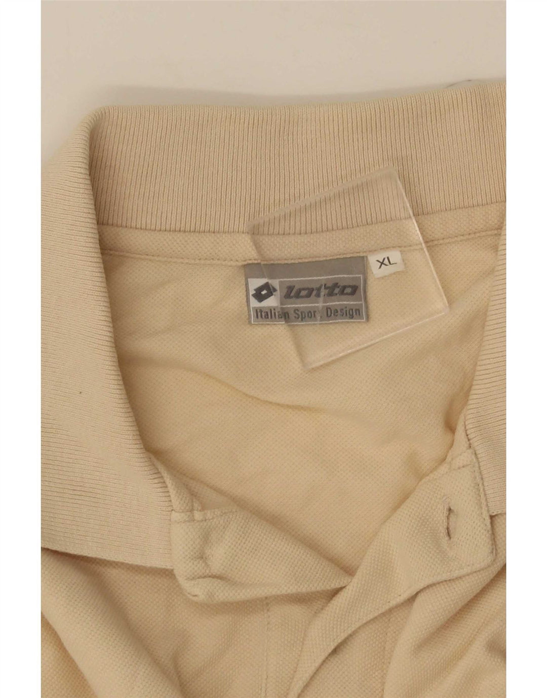 Lotto Herren Poloshirt XL Beige gestreift