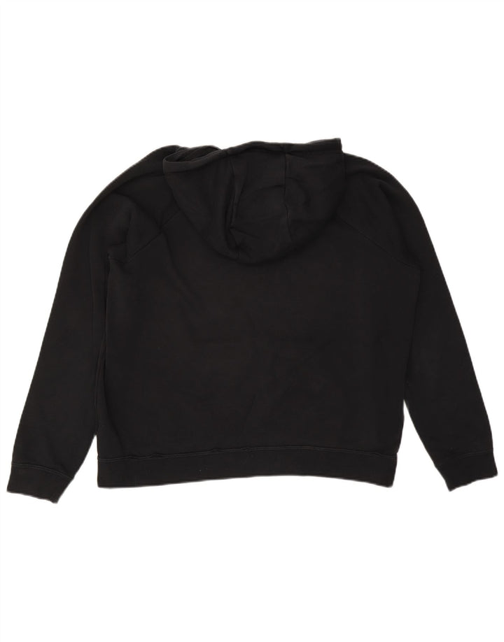 Nike Damen-Pullover mit übergroßem Kapuzenpullover, Gr. 14, mittelschwarz, Baumwolle