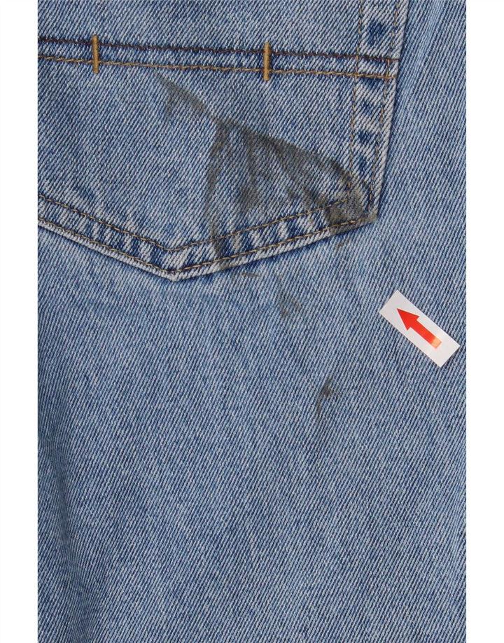 Marks & Spencer Herren Straight Jeans W32 L33 Blaue Baumwolle