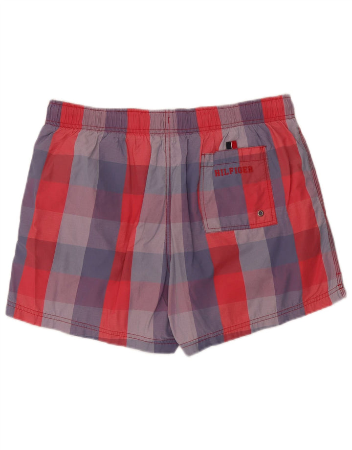 Tommy Hilfiger Herren-Badeshorts, groß, mehrfarbig, kariert, Nylon