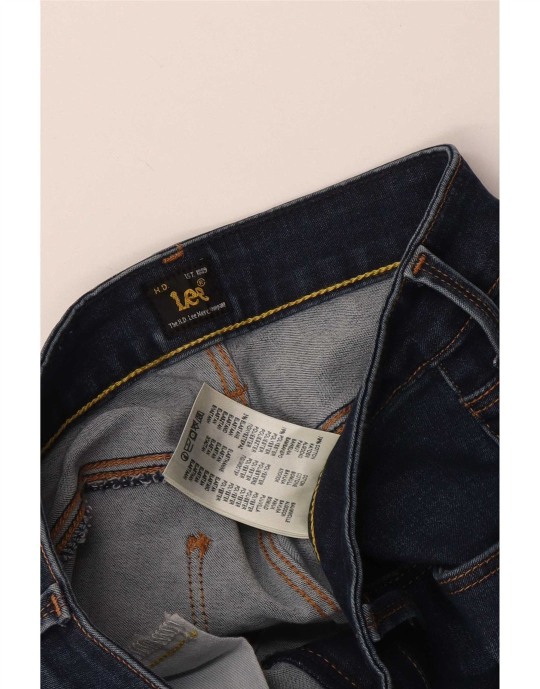 Lee Damen Marion Straight Jeans W31 L31 Blaue Baumwolle