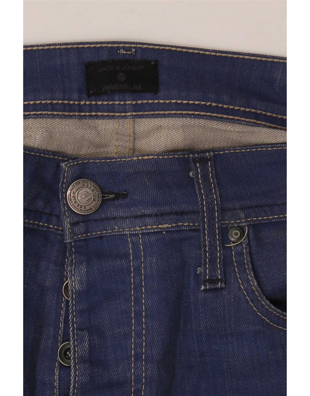 Jack & Jones Herren Straight Jeans W34 L32 Blau