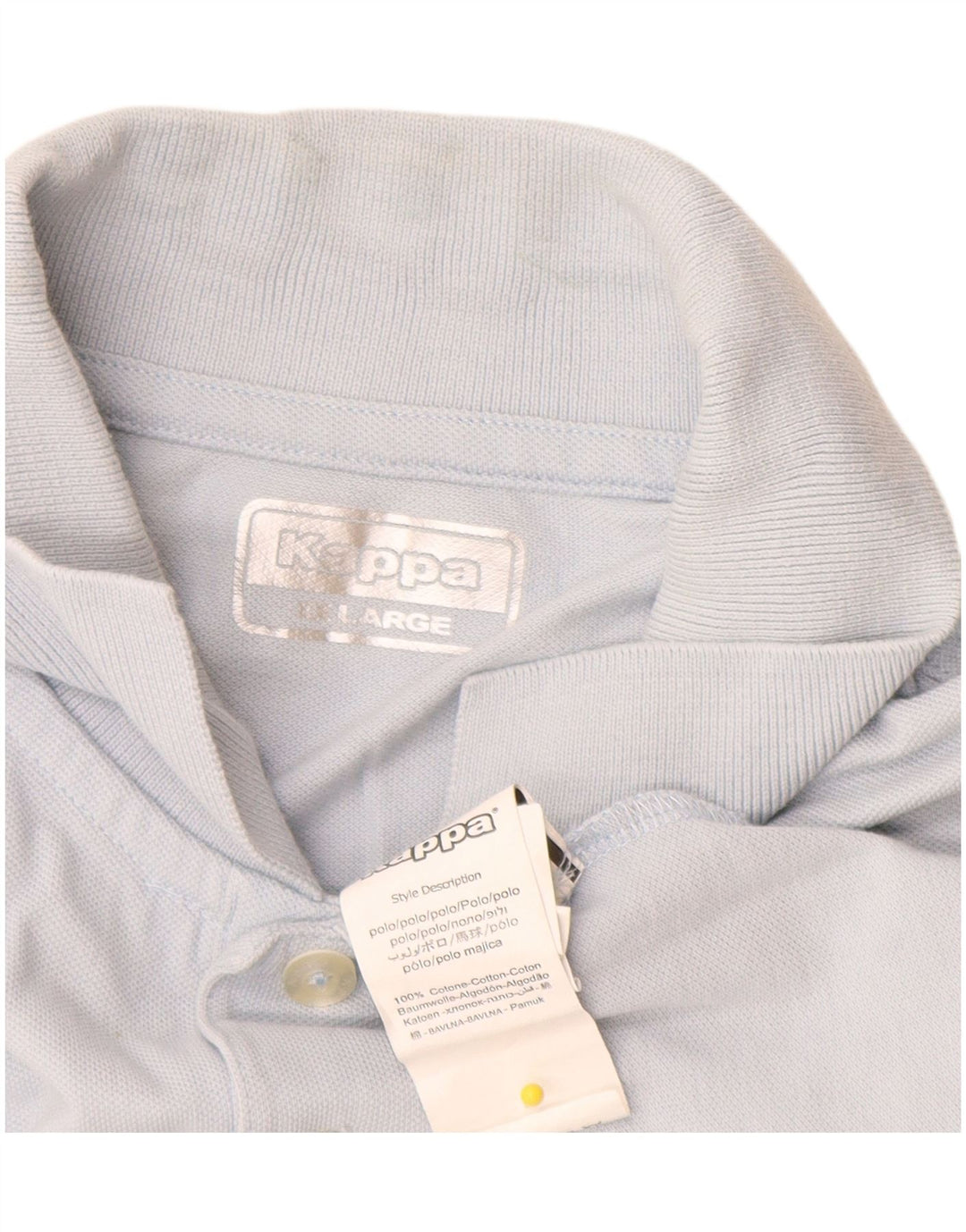 Kappa Herren Poloshirt 2XL Blau Baumwolle