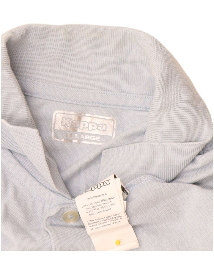 Kappa Herren Poloshirt 2XL Blau Baumwolle