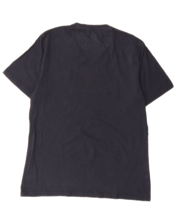 Barbour Herren-T-Shirt mit maßgeschneiderter Passform, groß, marineblaue Baumwolle