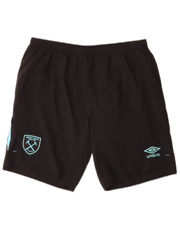 Umbro Herren Sportshorts Medium Schwarz Polyester