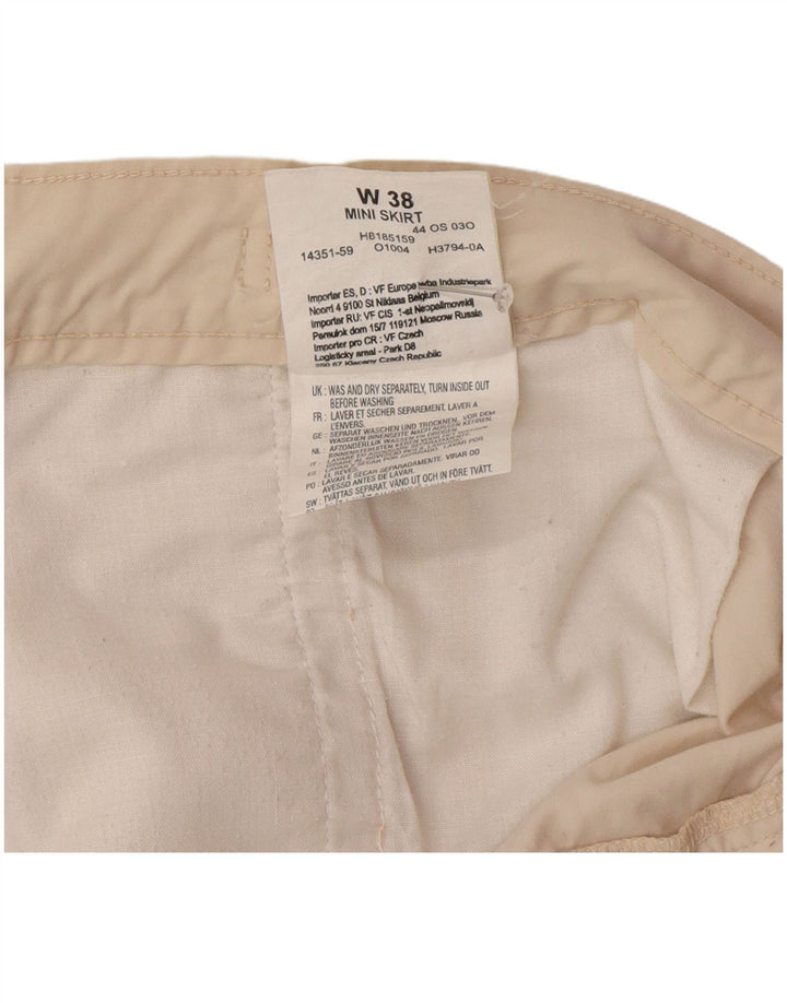 Wrangler Damen Minirock W38 XL Beige Baumwolle