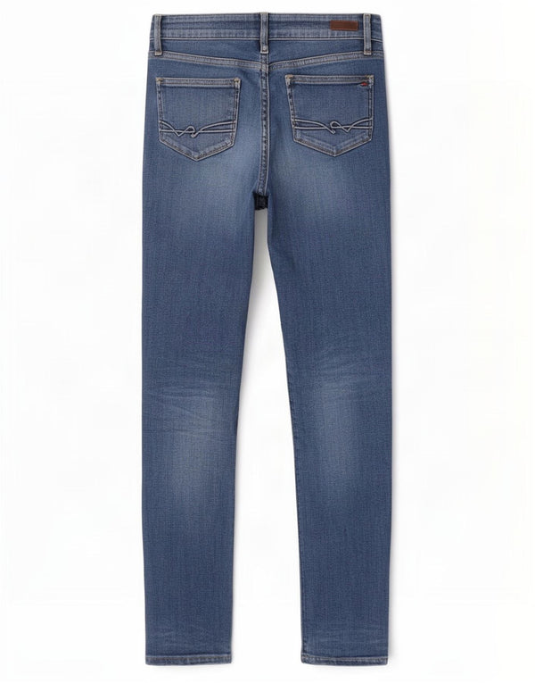 Tommy Hilfiger Damen Venice HW Skinny Jeans W28 L32 Blaue Baumwolle