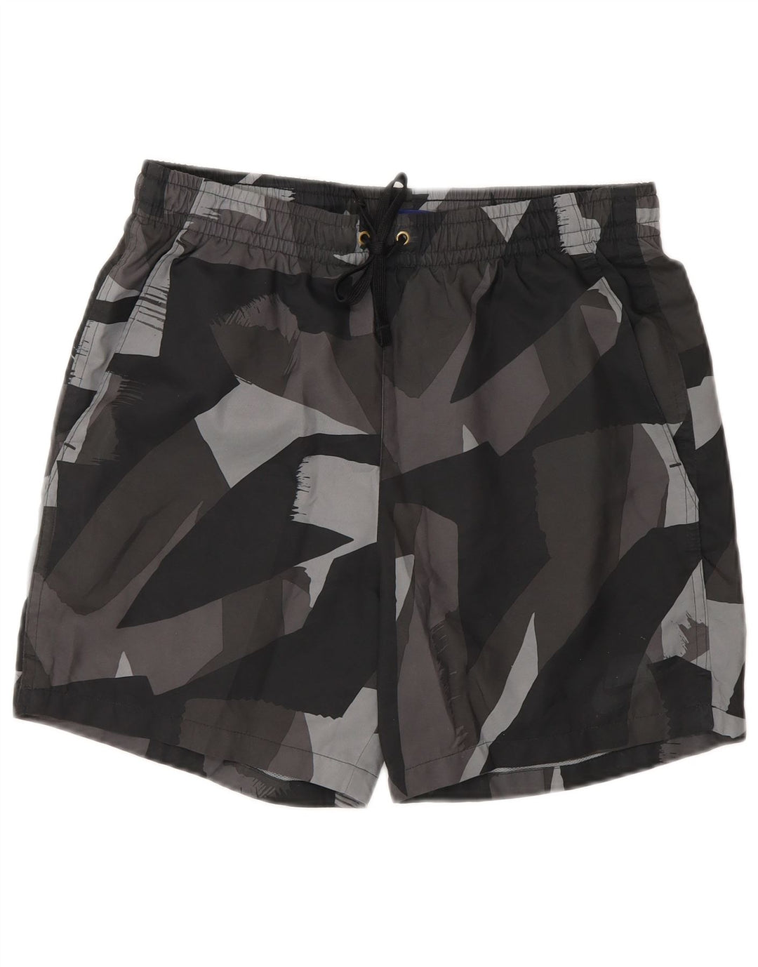 Nike Herren-Badeshorts, klein, graues geometrisches Polyester