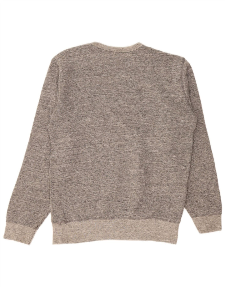 Zara Herren-Sweatshirt-Pullover, klein, grau gefleckte Baumwolle