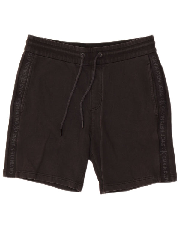 Calvin Klein Herren Graphic Sport Shorts Mittelschwarze Baumwolle