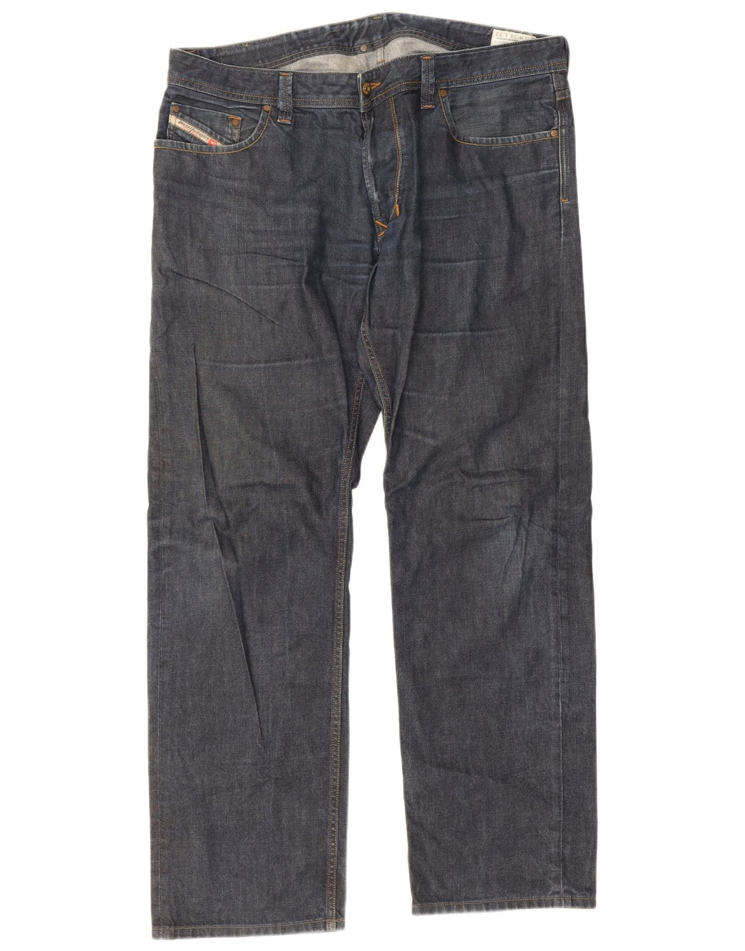 Diesel Herren Larkee Regular Straight Jeans W38 L32 Blaue Baumwolle