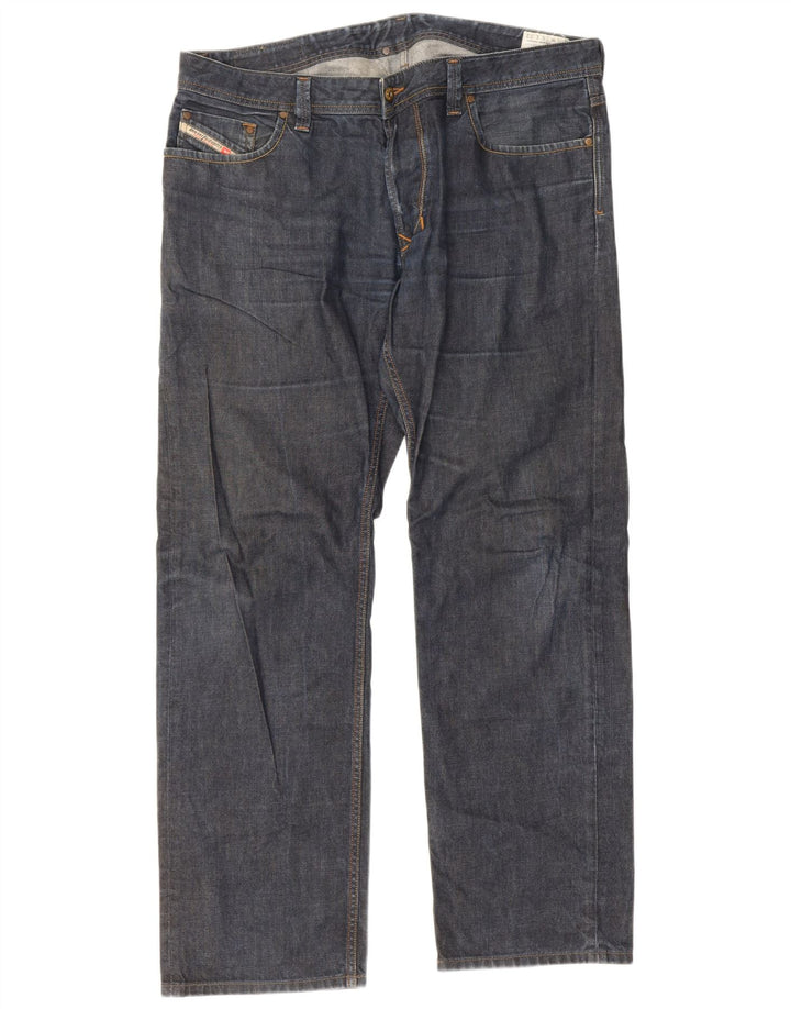 Diesel Herren Larkee Regular Straight Jeans W38 L32 Blaue Baumwolle