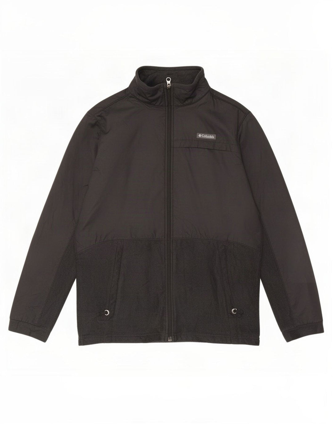 Columbia Jungen-Trainingsanzug-Top-Jacke, 15–16 Jahre, XL, schwarzes Polyester