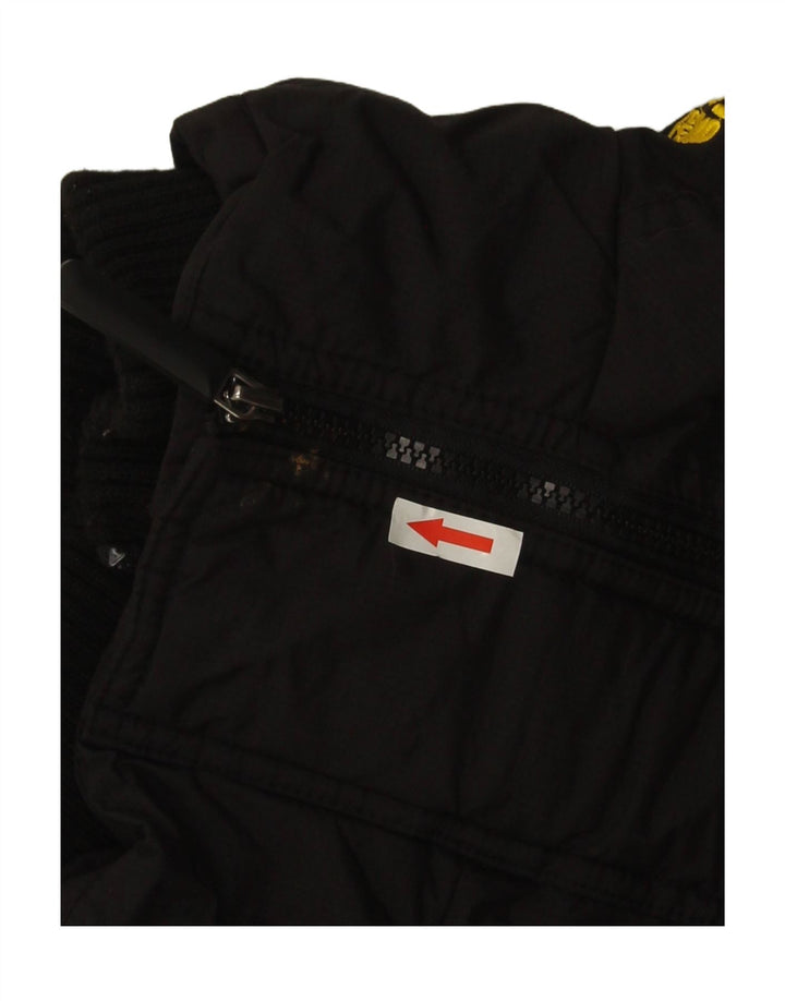 Superdry Damen Windjacke UK 14 Mittelschwarzes Nylon