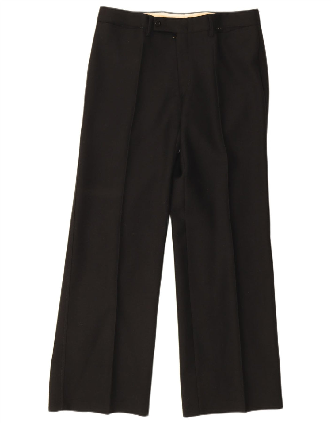 Facis Damen 2-teiliger Anzug mit 1 Knopf IT 48 Mittel W30 L29 Schwarze Wolle