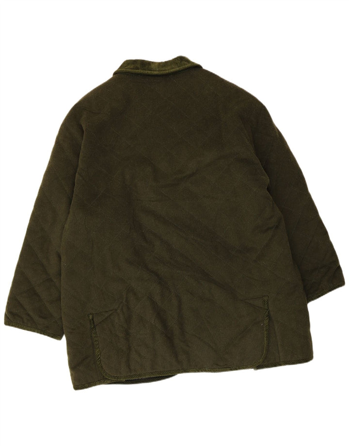 Vintage Herren Steppjacke Größe 40 Groß Grün