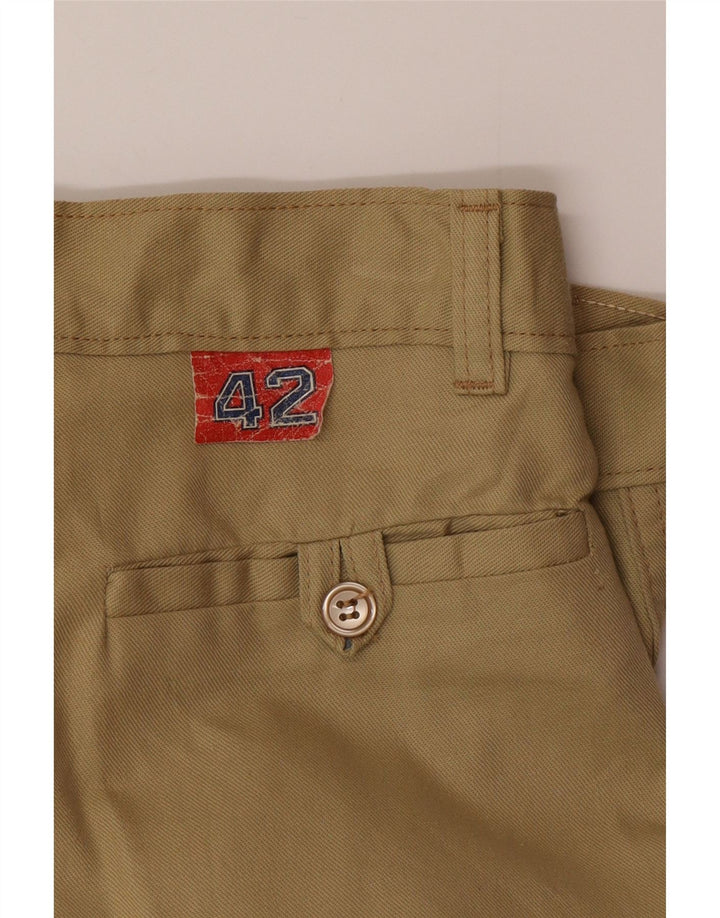 Mash Damen Straight Pegged Chino Hose IT 42 Medium W26 L37 Khaki